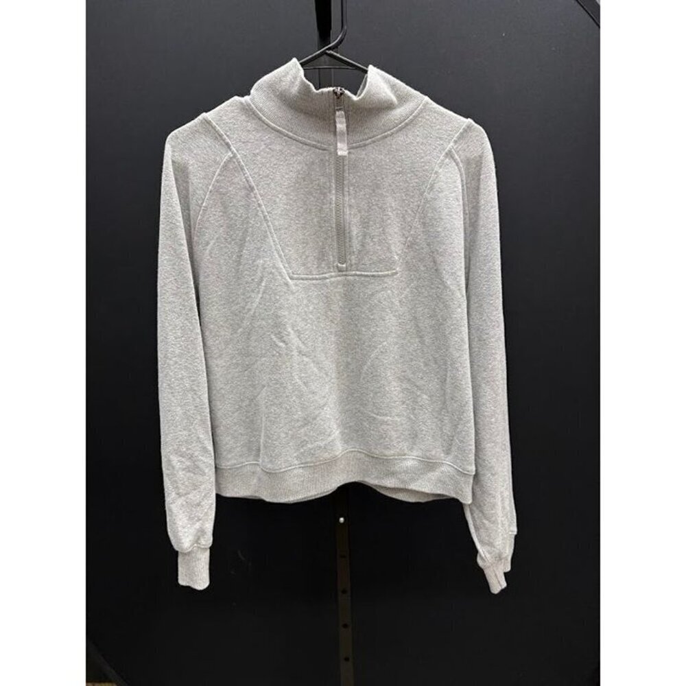 Prana Cozy Up Half Zip Pullover Grey Sweatshirt